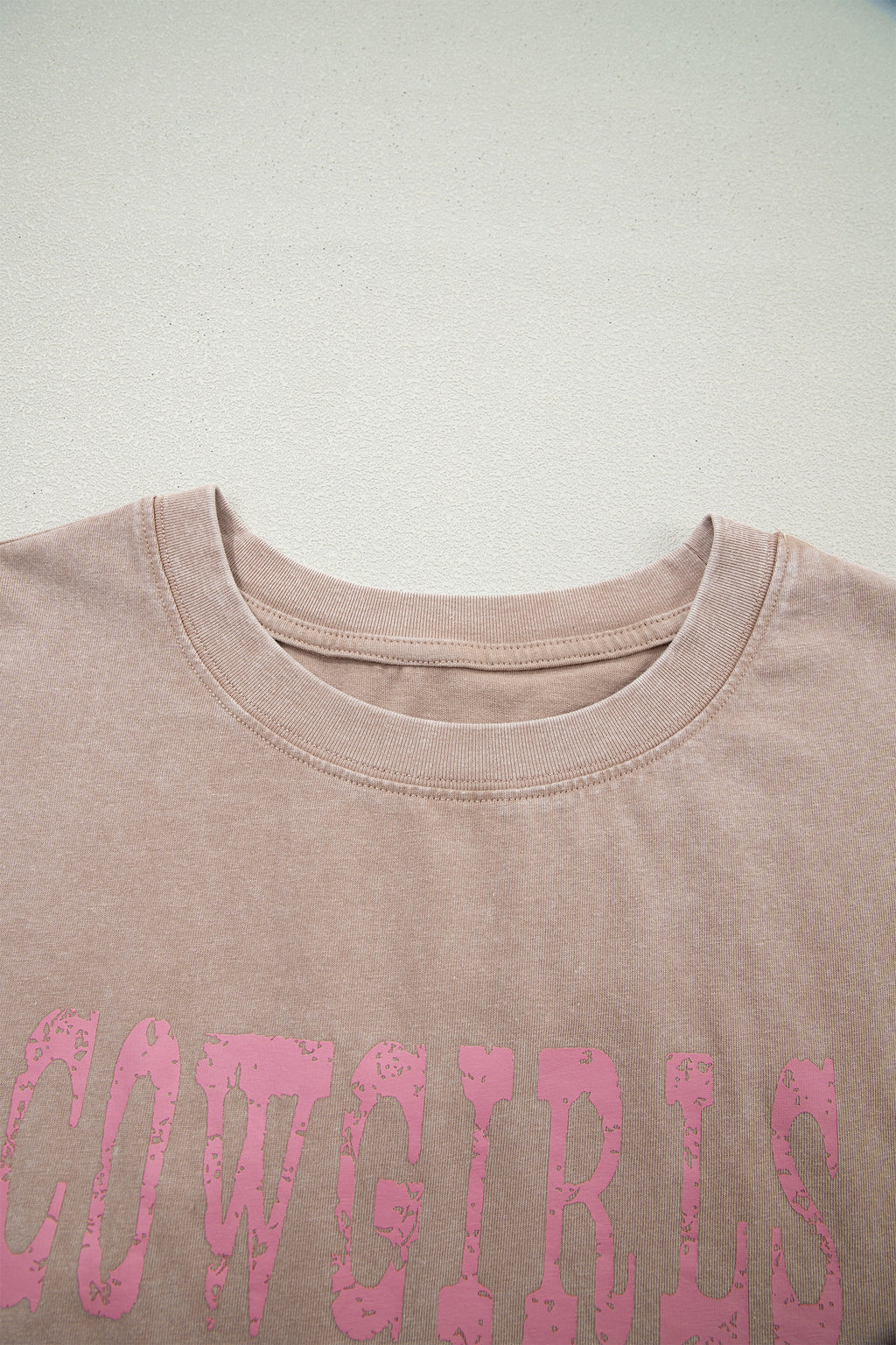 Sleet Cowboy & Beer Western Graphic Mineral Wash Tank Top