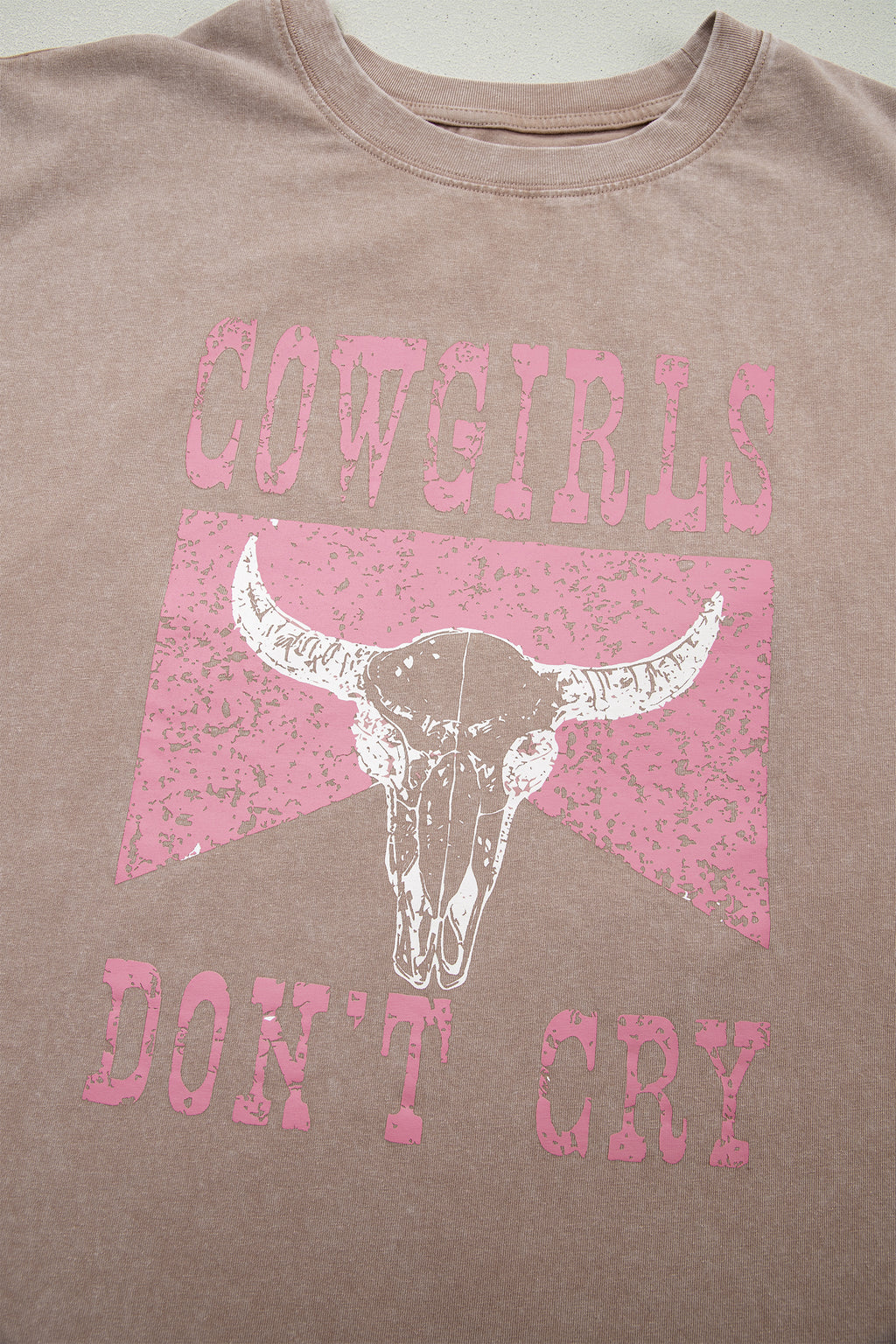 Sleet Cowboy & Beer Western Graphic Mineral Wash Tank Top